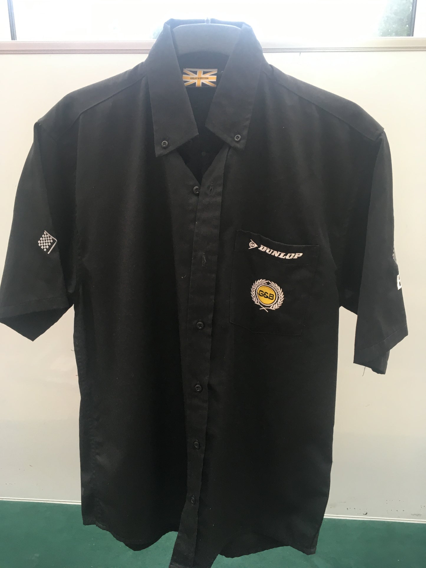 Dunlop Motorsport BSB G&B memorabilia motorcycle team shirt - M