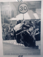 'Kerb Crawling' iconic road racing North West 200 motorcycle 70cm x 50cm foam board poster