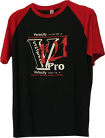 V121Pro T shirt printed- Funky Contrast Baseball T-shirt