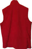 Red Micro Fleece Gillet - embroidered