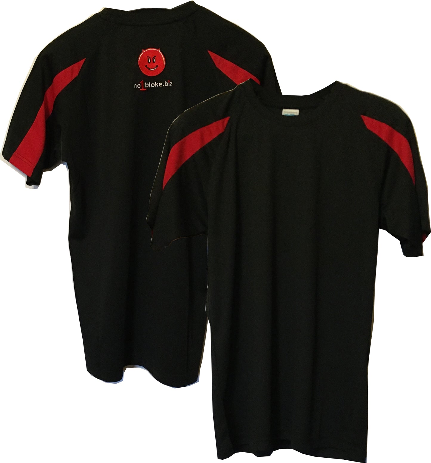 No1bloke sports shirt embroidered - black