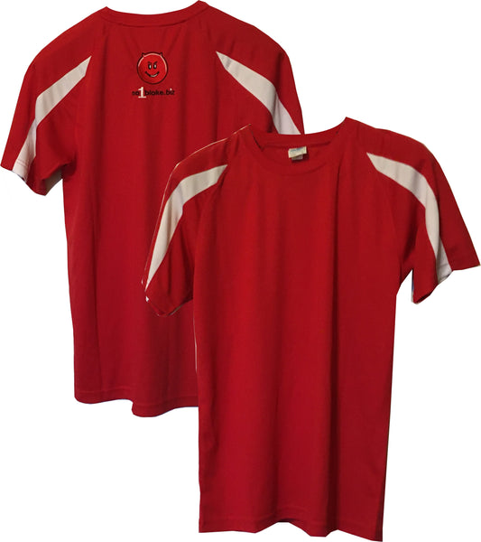 No1bloke sports shirt embroidered - red